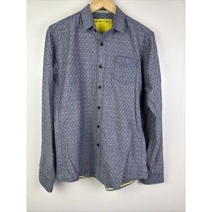 Descendants Of Thieves Long Sleeve Button Up Shirt Size Medium Geometric 177